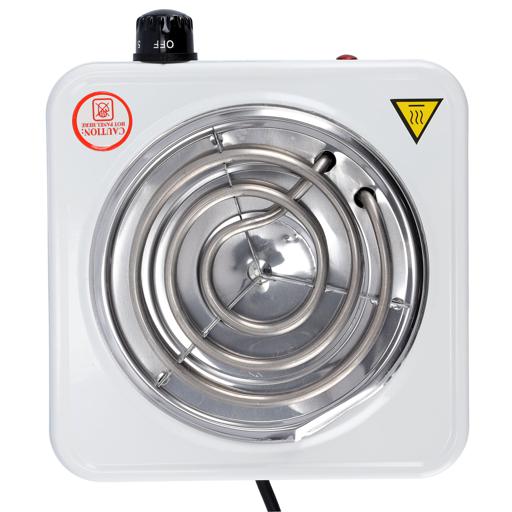 Krypton Single Burner Hot Plate 1000 W KNHP5309 - WhiteKitchen AppliancesCAST IRON - This hot plate has high quality and durable cast iron heating elements for quick and sustained heating. (155mm)THERMOSTATIC ADJUSTABLE TEMPERATURE CONTROLS- Make heating